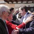 El candidato del Partido Popular de Castilla y León a la reelección como presidente de la Junta, Alfonso Fernández Mañueco, el jueves en Ávila.
