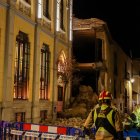 Se derrumba la fachada de la Casona de Dámaso Merino en León