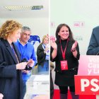 Pardo vota en el colegio electoral y Gómez Urbán y Puente tras el escrutinio.