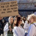 Manifestación de la Asociación Médicos Unidos por sus Derechos de León