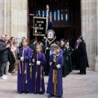 Primera procesión infantil de la Semana Santa de León organizada la Cofradía de la Agonía de Nuestro Señor