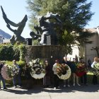 Homenaje del Ayuntamiento de Villablino (León), a los mineros fallecidos en el accidente de Cerredo (Asturias)