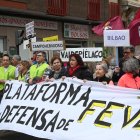La Plataforma en Defensa de Feve León convoca un nuevo corte de tráfico reivindicativo para reclamar la llegada del trazado ferroviario hasta la estación de Matallana.