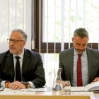 Carlos Pollán y David Hierro en la Junta de Portavoces
