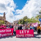 Concentración en Tábara en memoria de Leticia Rosino.