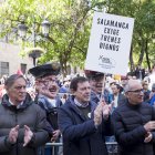 Manifestación en defensa de las conexiones ferroviarias de Salamanca
