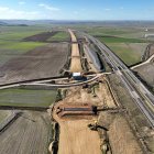 Obras de la Línea de Alta Velocidad Palencia-Cantabria.