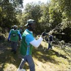 Inicio de la primera actuación nacional de ‘A Fuego’, en la localidad de Arlanza del Bierzo (León), una iniciativa de Imagin, la banca digital impulsada por CaixaBank, en la que participa voluntariado de Acción Social CaixaBank junto a Grupo Eulen y Agro4Data