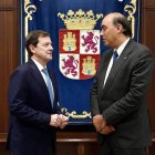El presidente de la Junta de Castilla y León, Alfonso Fernández Mañueco, recibe al embajador de Argentina, Wenceslao Bunge Sarabia.