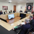 Reunión de la Mesa de las Cortes y de la Junta de Portavoces, en una imagen de archivo.