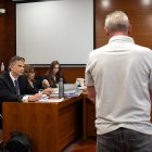 El pastor dueño de los perros durante el juicio, en el Juzgado de lo Penal de Zamora, a 28 de mayo de 2026, en Zamora.