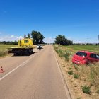 Accidente en la carretera PP-4311 en Melgar de Yuso (Palencia)