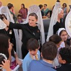 La corporación municipal de León, encabezada por el alcalde, José Antonio Diez, asiste a la misa de celebración del Corpus Chico y posterior procesión por las calles de la ciudad