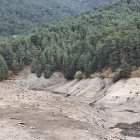 El embalse de El Tejo, ahora vacío.