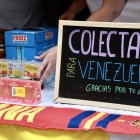 Recogida en León de alimentos y de artículos de primera necesidad para Venezuela
