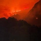 Incendio en Ribota de Sajambre, en León