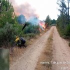 Incendio de Porqueros (León), en la tarde del 7 de julio - JCYL
