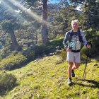 Un montañero recorre los inmensos pinares