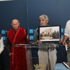 Presentación de la Recreación Histórica de Husillos que se celebrará el día 25 de julio en la plaza de la iglesia del municipio, la presentación ha contado con el coordinador Arturo J. Pinto, miembros de la asociación Dehesa Brava; el alcalde la localidad, Juan Jesús Nevares; y los diputados Jesús Tapia y Carolina Valbuena