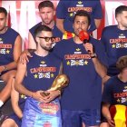 Baena y Rodri en la celebración del Mundial.