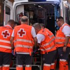 Nueve heridos tras colisionar dos motos en el campeonato de motociclismo urbano de La Bañeza (León).