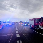 Accidente de tráfico en la A-62 con tres heridos graves.