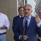 Elías Bendodo, en primer término y detrás David Mingo, Carlos García Carbayo y Javier Iglesias.