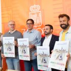 Los portavoces de los partidos en el Ayuntamiento de Zamora, en un momento de la rueda de prensa.