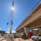 Obras del viaducto de la A-11 sobre el Duero
