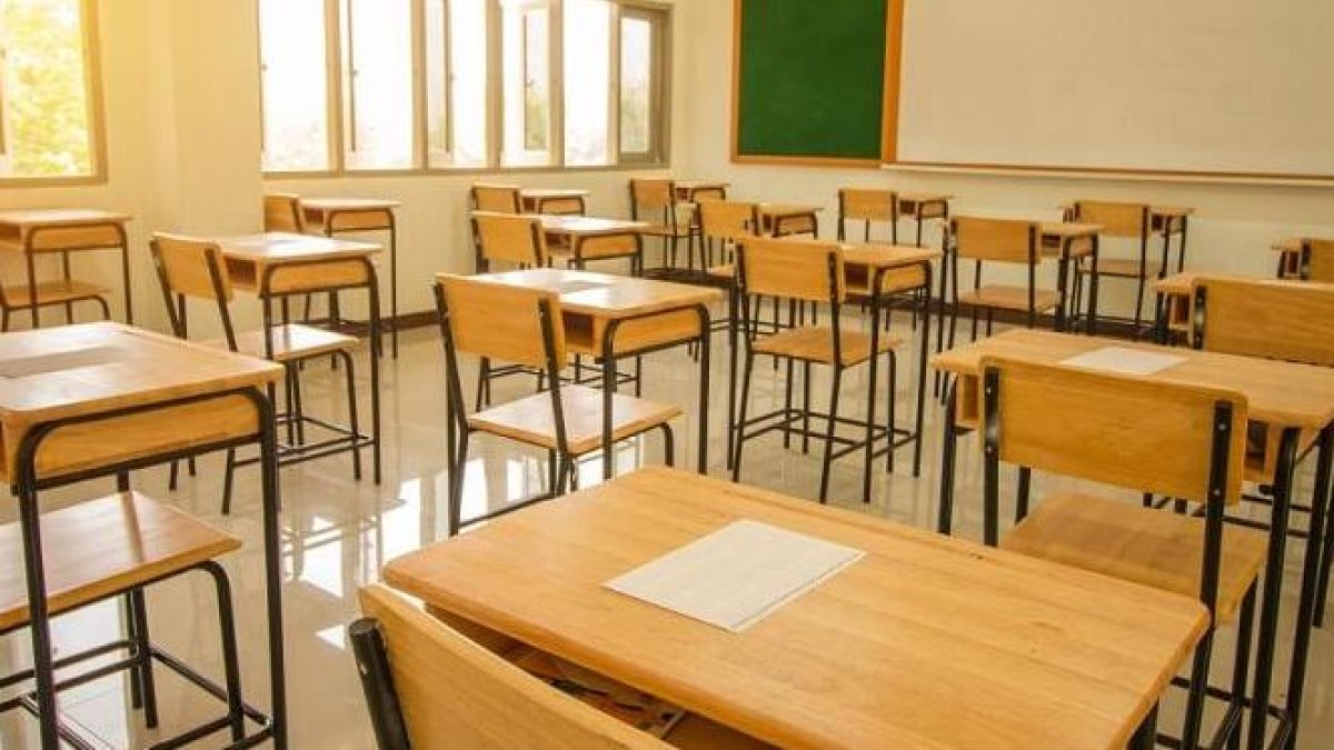 Aula de un colegio de Castilla y León.