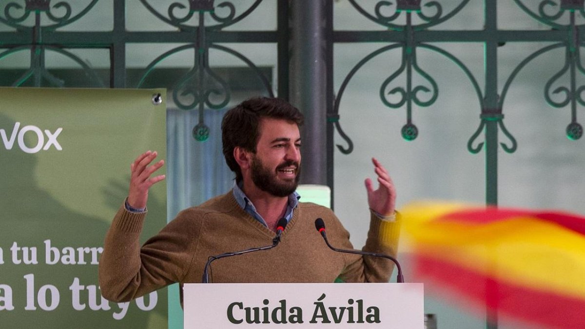 García-Gallardo, este miércoles en Ávila. ICAL