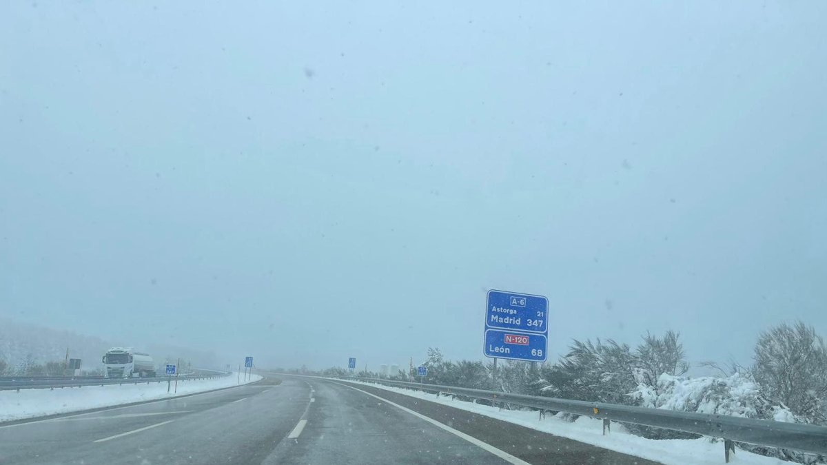 Temporal de nieve, en una imagen de archivo. 