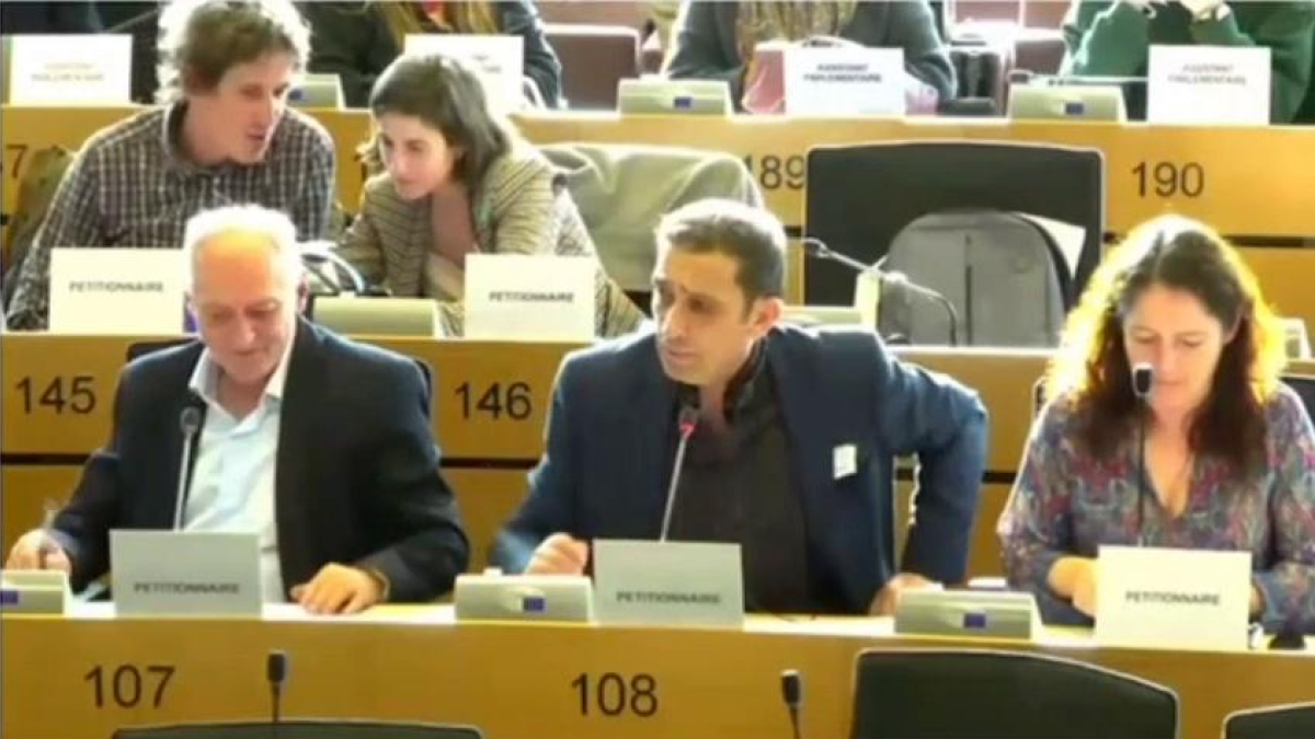Los secretarios generales de CCOO y UGT de Castilla y León, Vicente Andrés y Faustino Temprano, denuncian en el Comité de Peticiones del Parlamento Europeo el ataque al Diálogo Social en la Junta