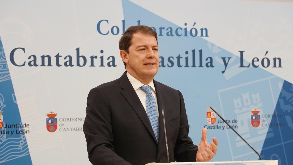 El presidente de la Junta de Castilla y León, Alfonso Fernández Mañueco