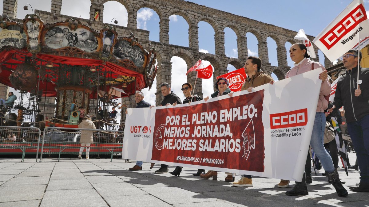 Manifestación del 1 de Mayo en Segovia