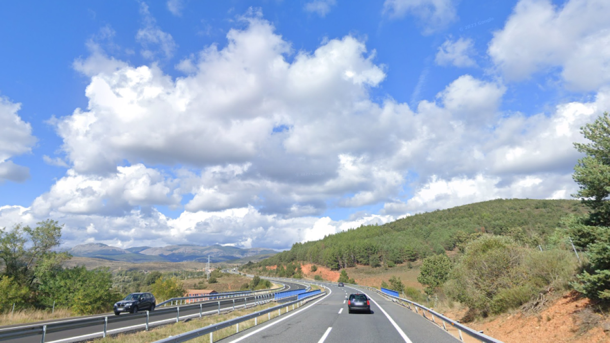 Autovía AP-66 a la altura de Rioseco de Tapia