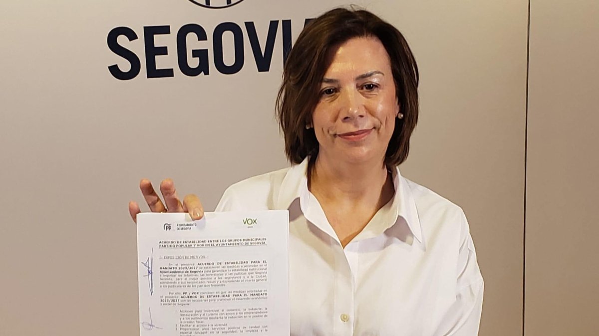 Esther Núñez, portavoz del grupo municipal de Vox en Segovia