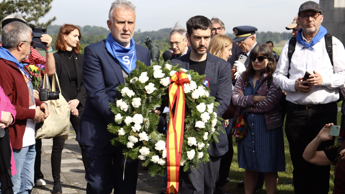 El ministro de Política Territorial y Memoria Democrática, Ángel Víctor Torres, participa en la celebración de la liberación del campo de concentración de Mauthausen.