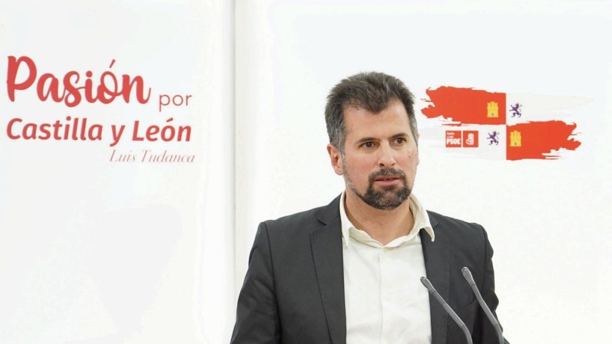 El secretario general del PSOE en Castilla y León, Luis Tudanca.