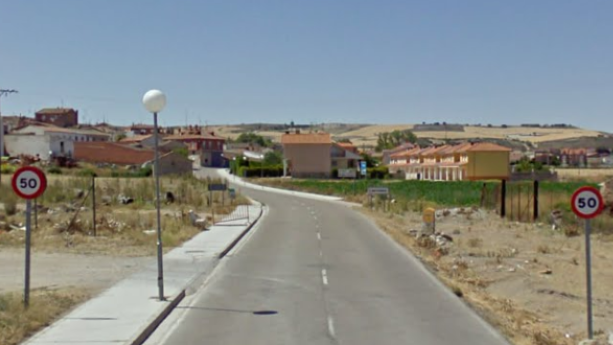 Imagen de la P-131 a su paso por Baltanás