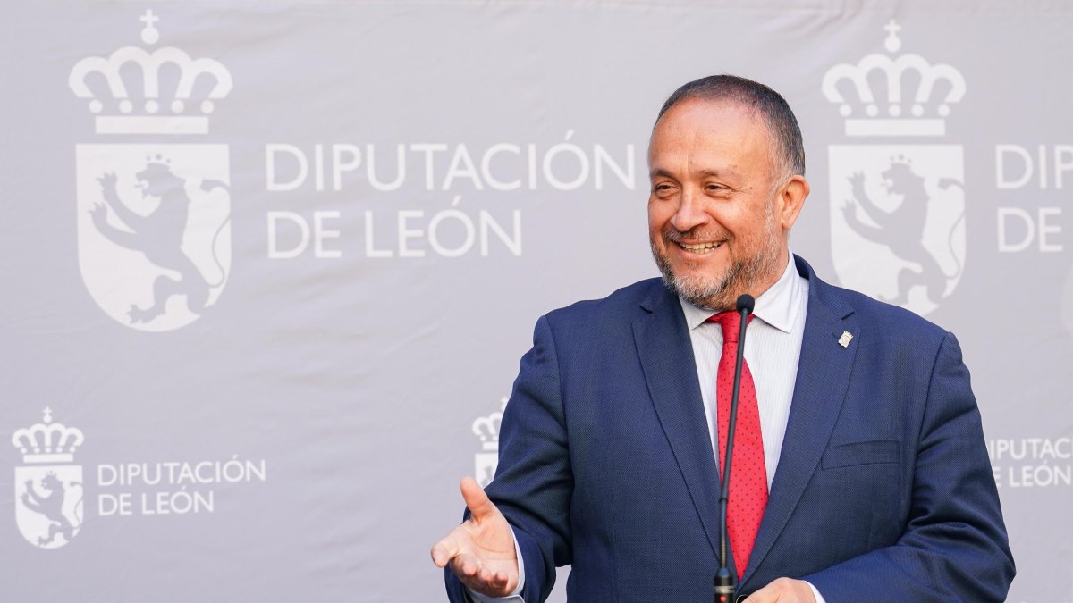 El presidente de la Diputación de León, Gerardo Álvarez Courel, en una imagen de archivo