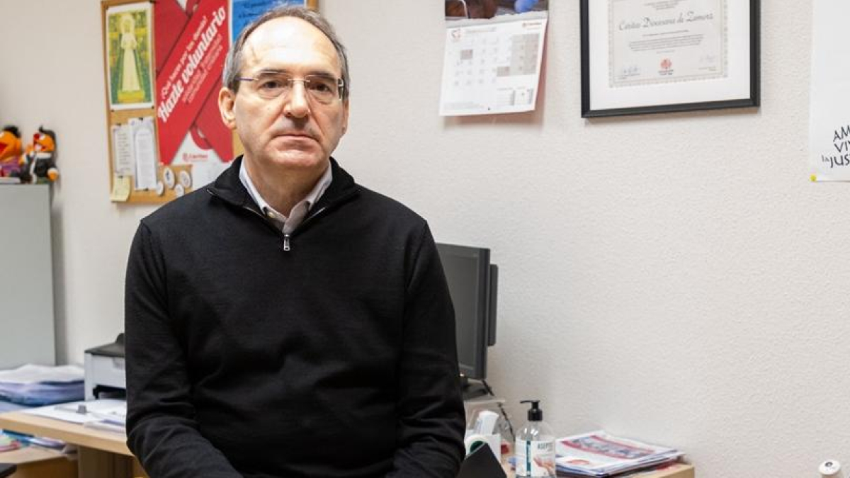 El presidente de Cáritas Castilla y León, Antonio Jesús Martín de Lera