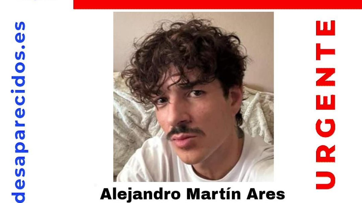 Cartel de SOS Desaparecidos de Alejandro Martín