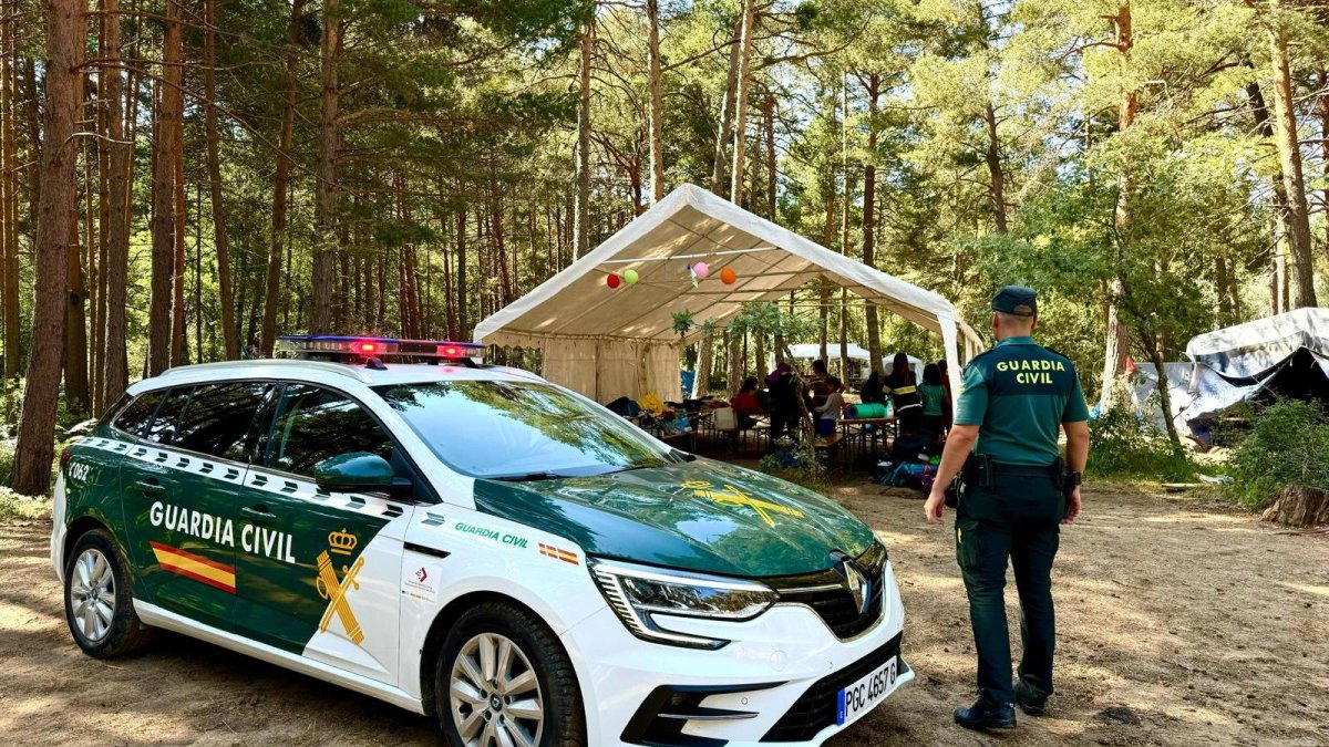 Evacuación de niños de un campamento de un pueblo de Soria