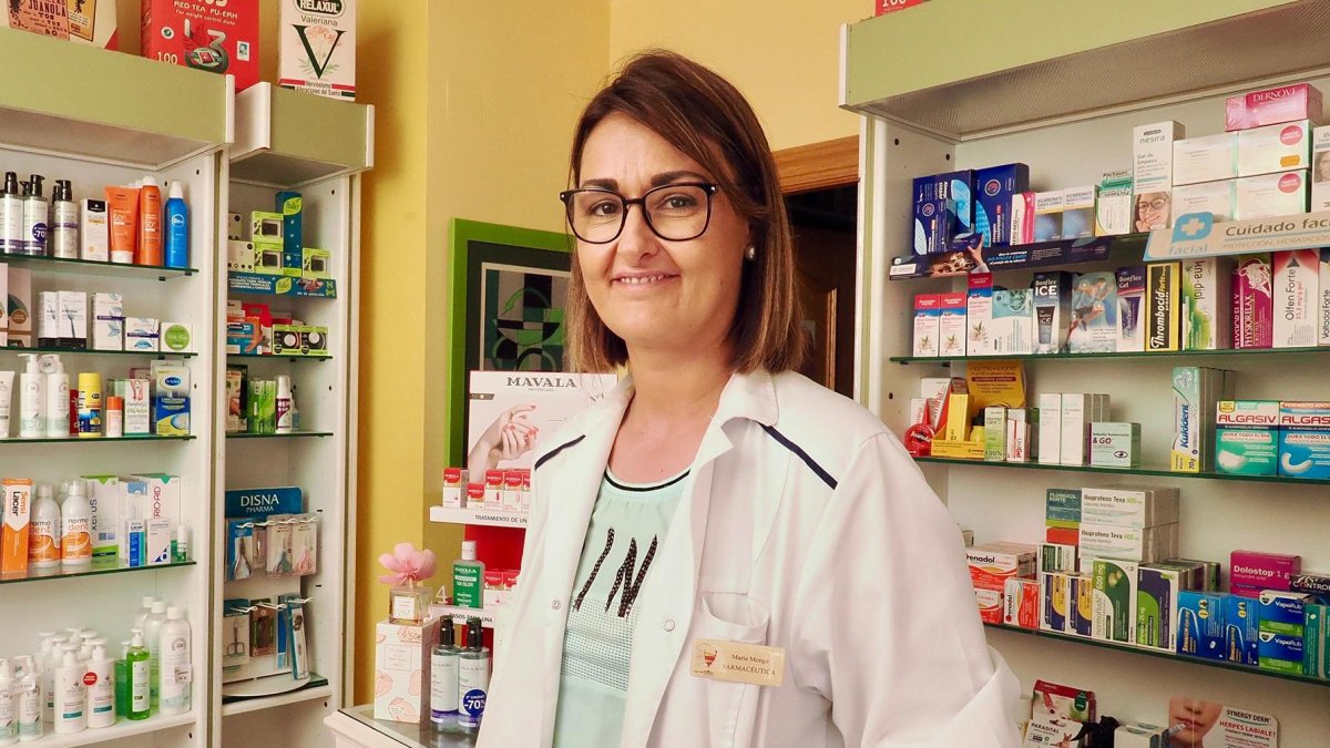 María Monge, farmacéutica en Villagarcía de Campos.