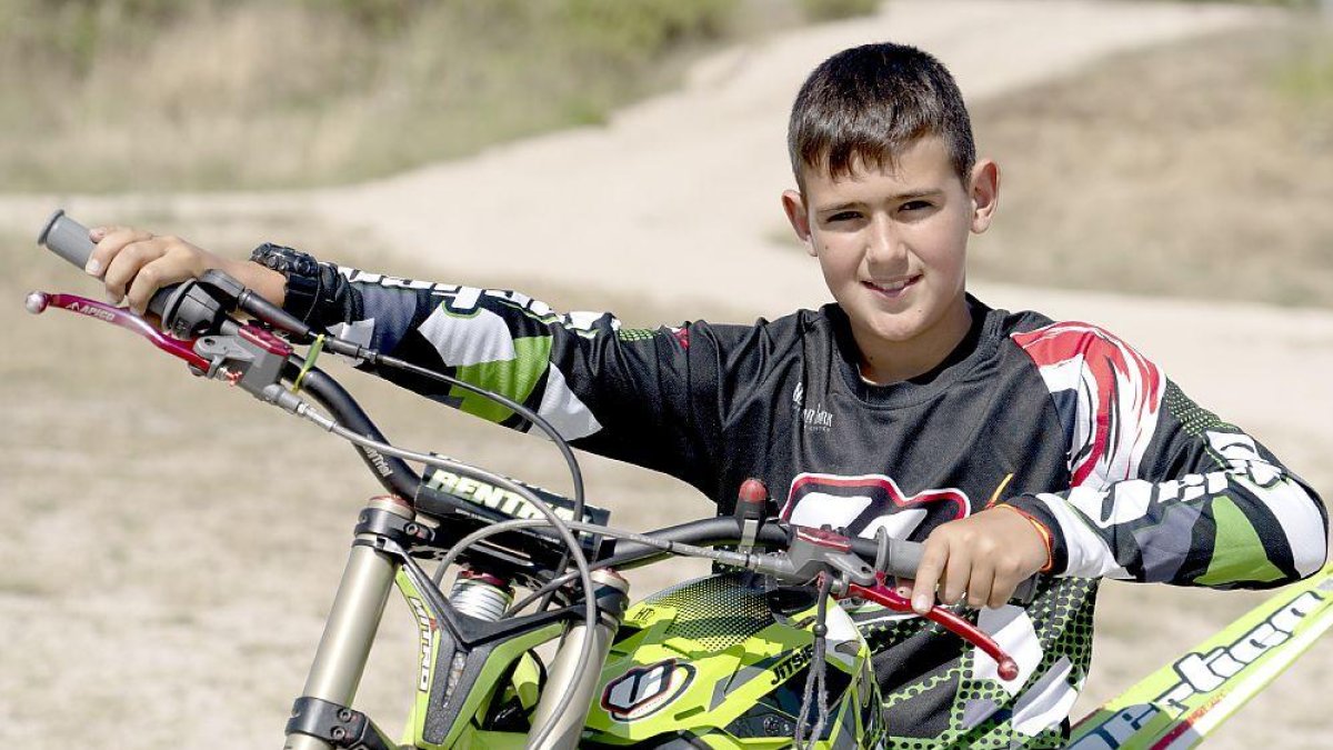 Jorge Fernández, piloto de trial del moto Club Bierzo. ICAL