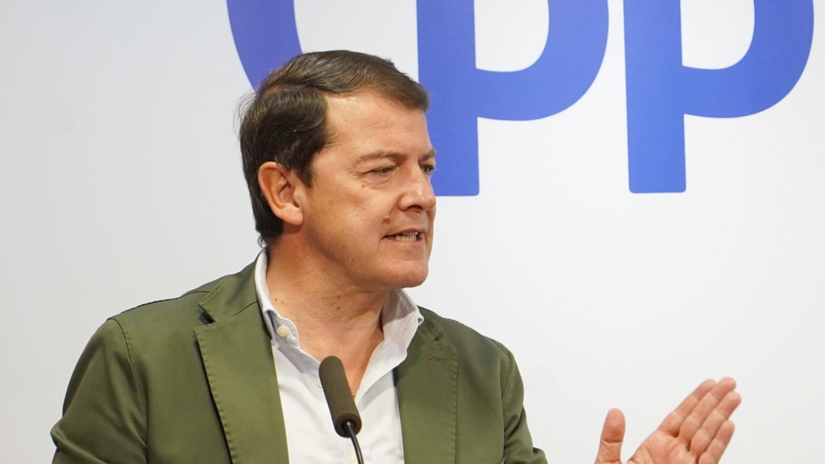 El presidente del PP de Castilla y León y de la Junta, Alfonso Fernández Mañueco.