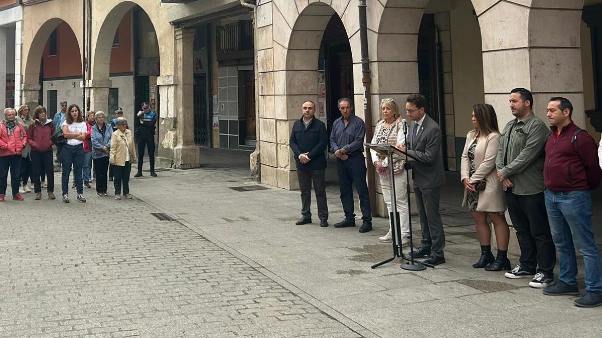 Imagen de la concentración en Aranda.