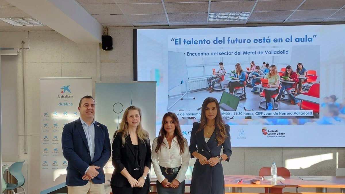 Un momento de la jornada organizada por CaixaBank Dualiza, VAMetal y la Junta de Castilla y León.