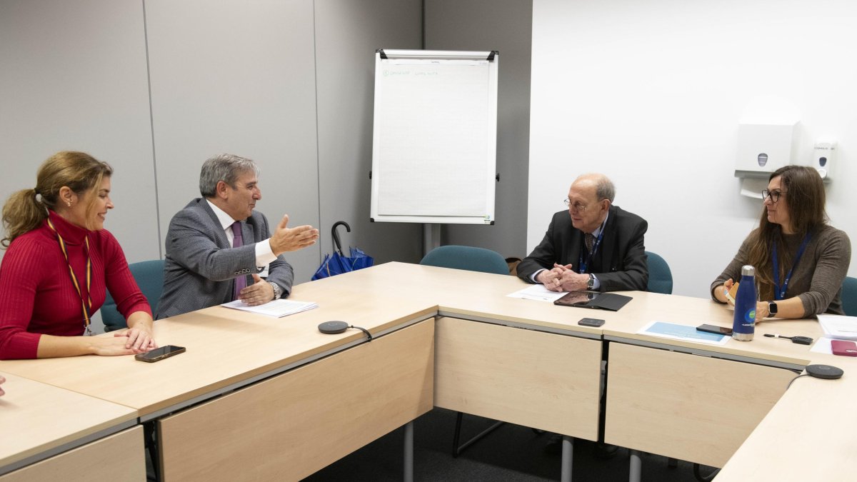 José Luis Sanz Merino celebra en Bruselas diversas reuniones con responsables de la Representación Permanente de España en Europa.